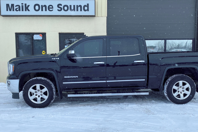GMC 2016 Sierra with professional window tint in North Bay